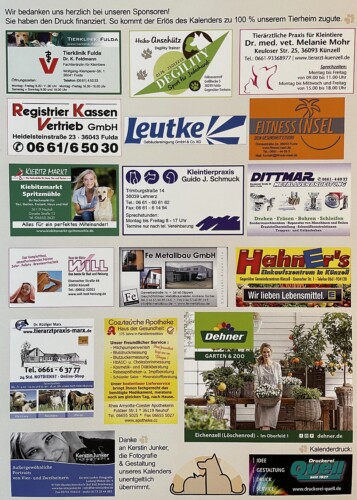 Kalender 2024_Tierheim Fulda Hünfeld_Sponsoren