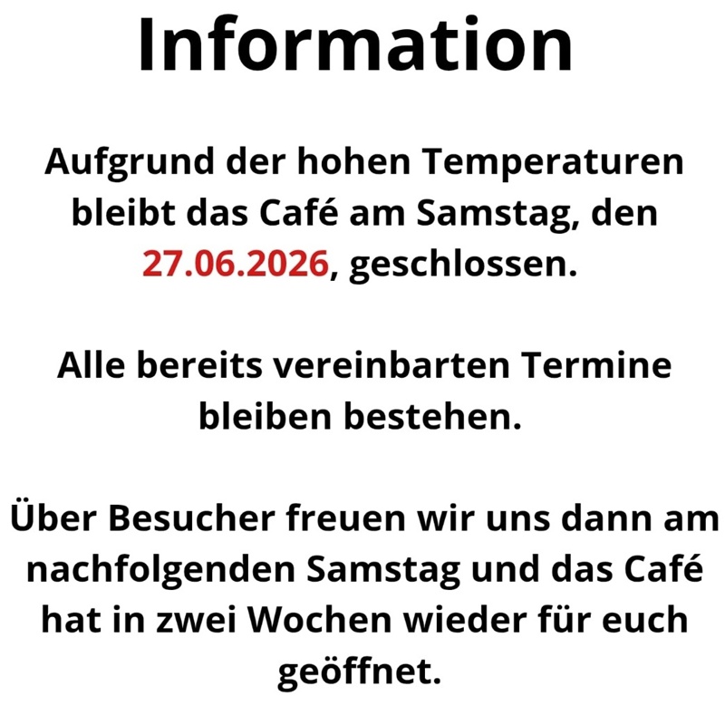 Vielen Danke für euer Verständnis
